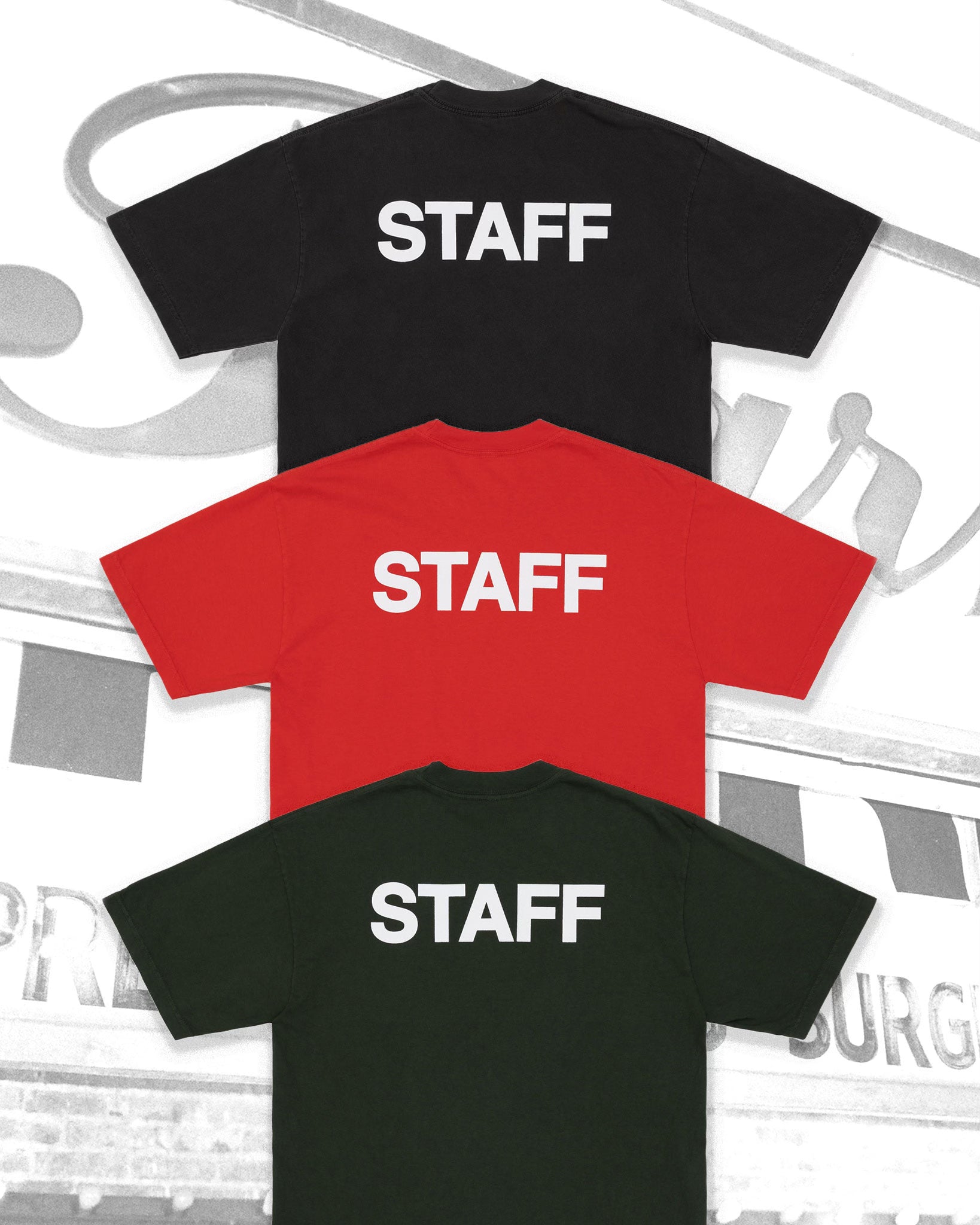 STAFF Photo Tee - Faded Black