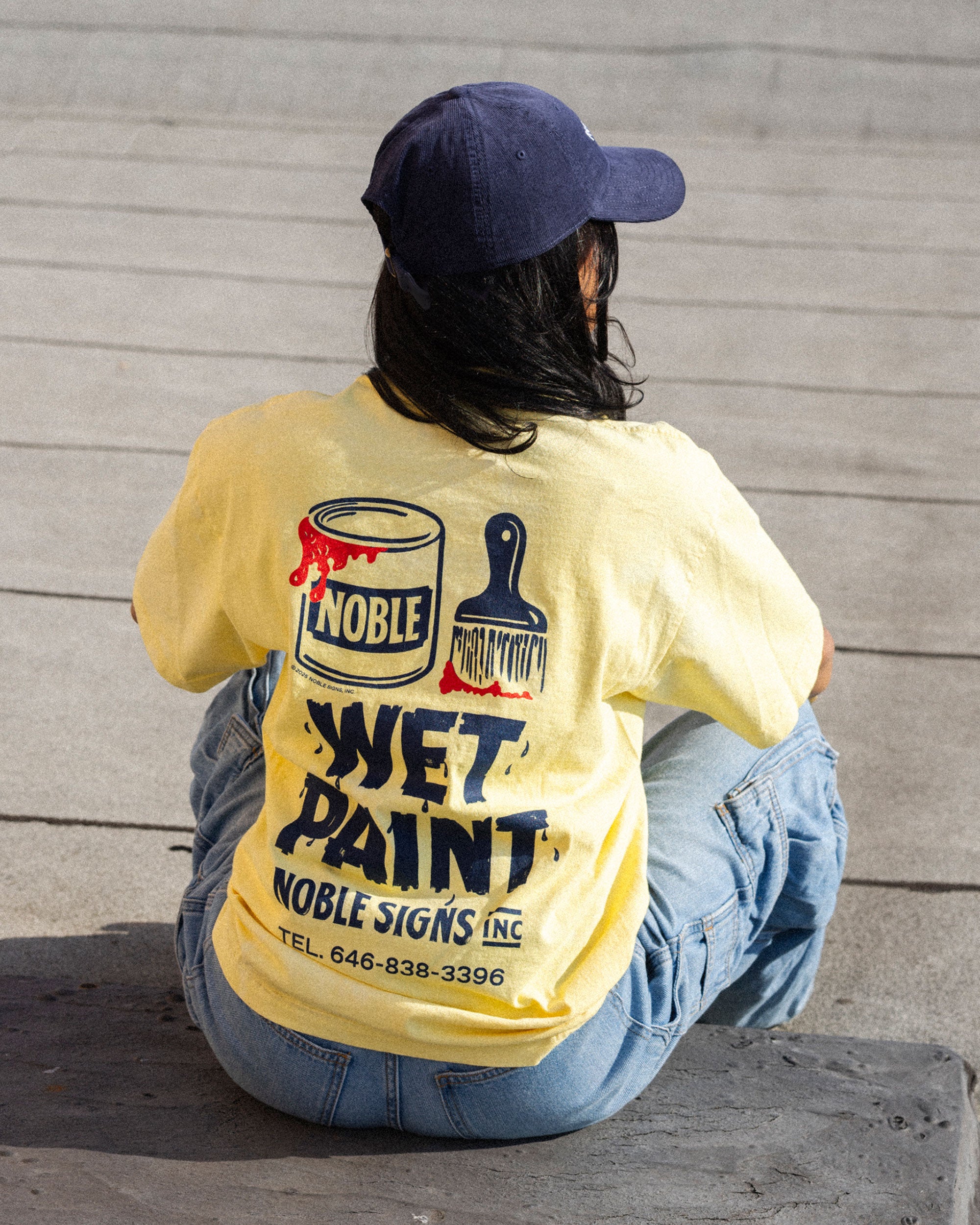Wet Paint Tee - Yellow Dyed