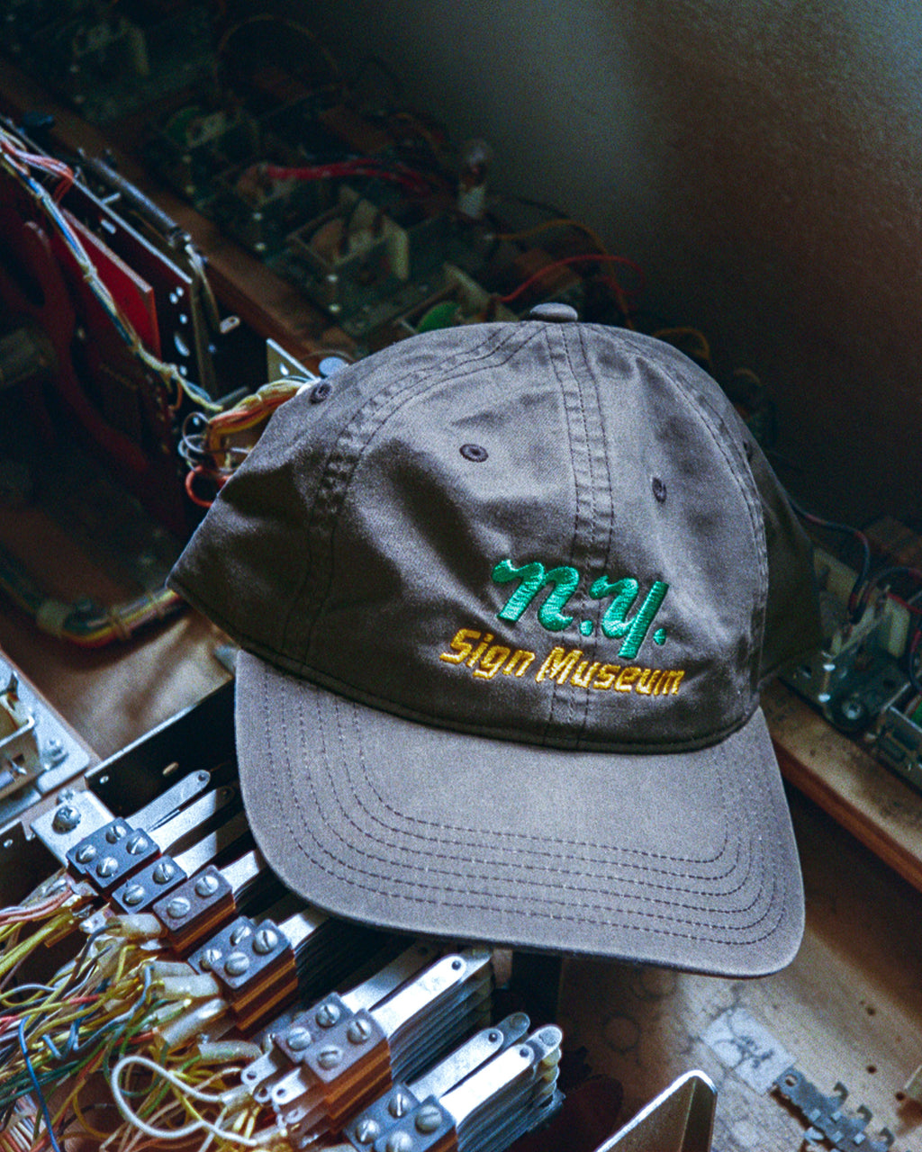 New York Sign Museum Dad Hat - Faded Black