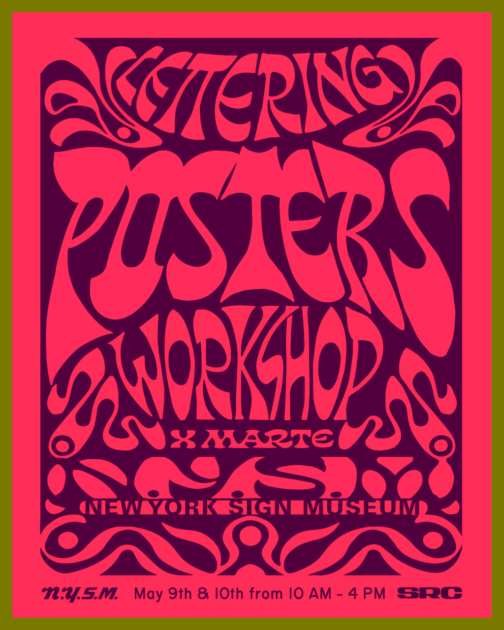 Lettering for Posters with Marte