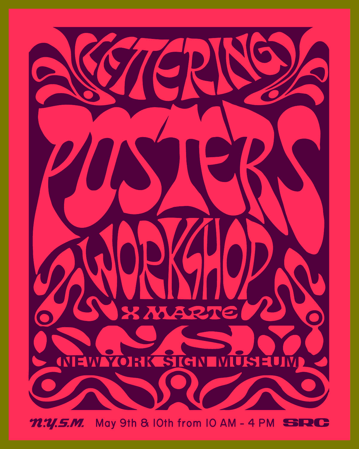 Lettering for Posters with Marte