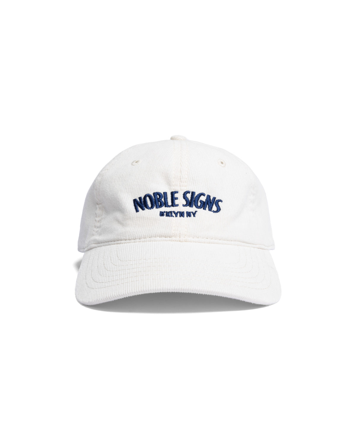 Noble Signs Corduroy Dad Hat - White