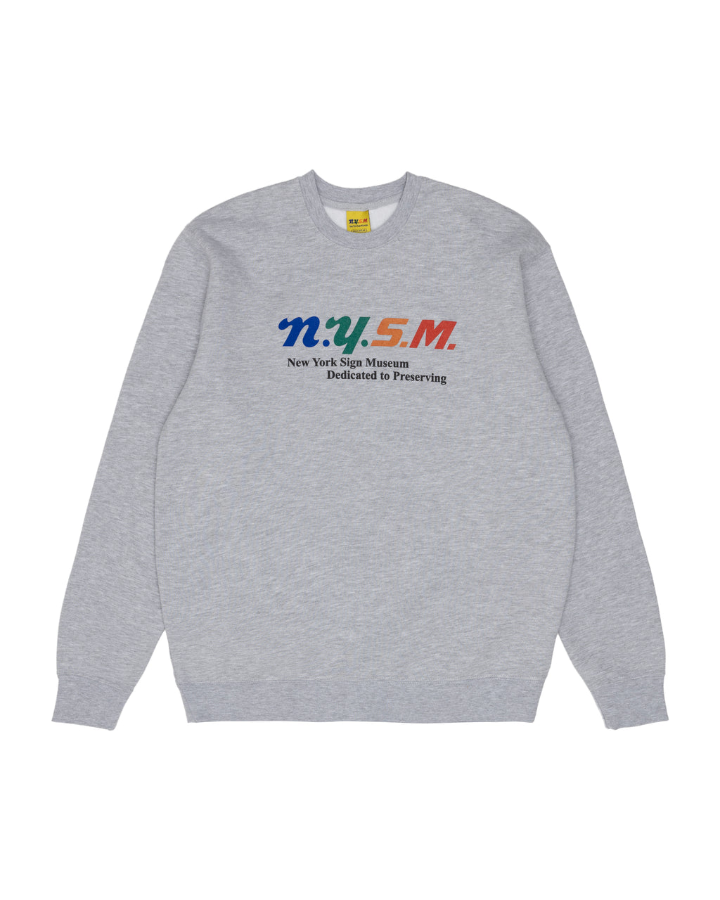 NYSM Logo Crewneck Sweatshirt - Gray Heather
