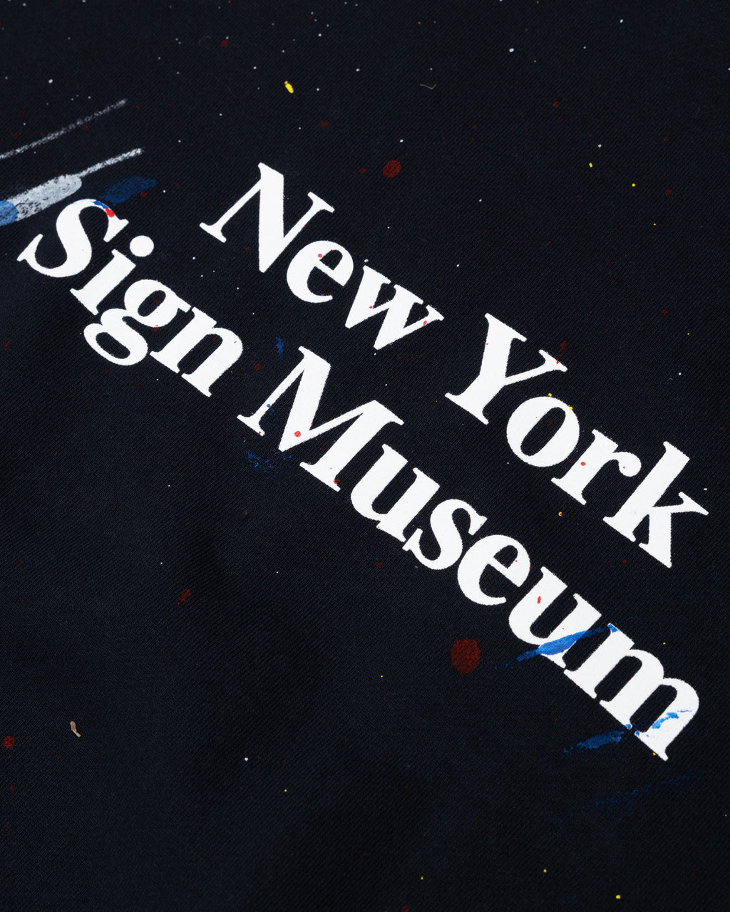 NYSM Splatter Hooded Sweatshirt - Navy