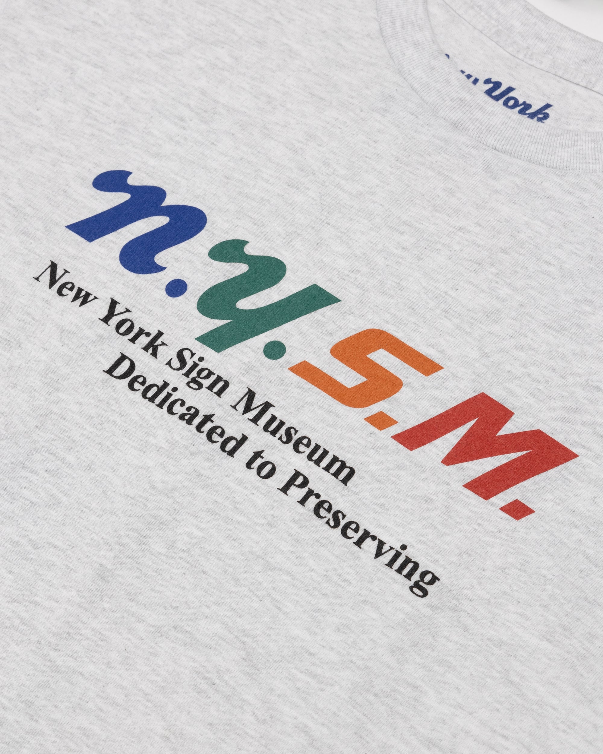 NYSM Logo Tee - Ash Grey