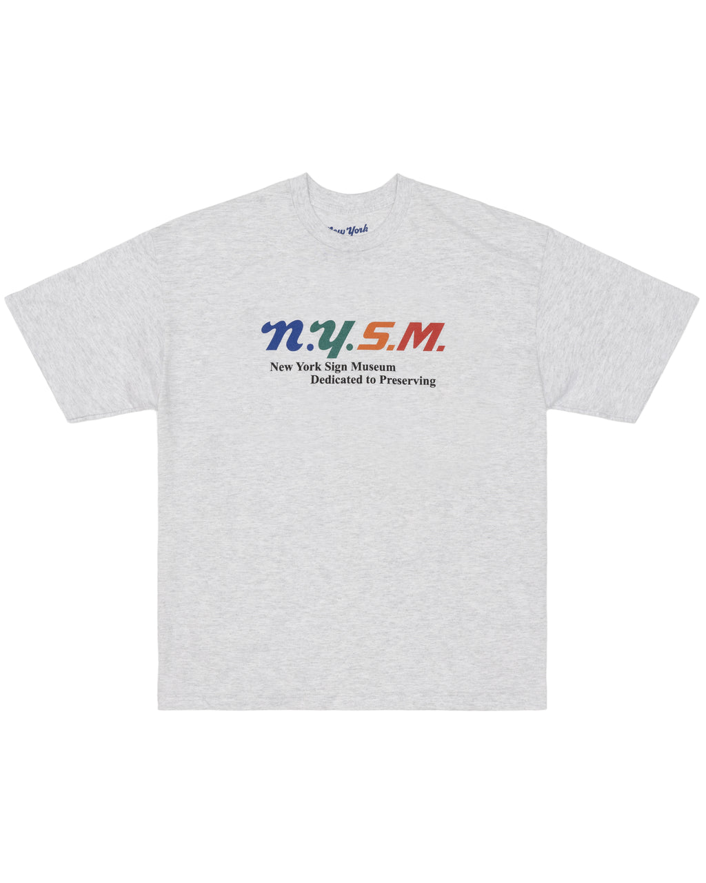 NYSM Logo Tee - Ash Grey
