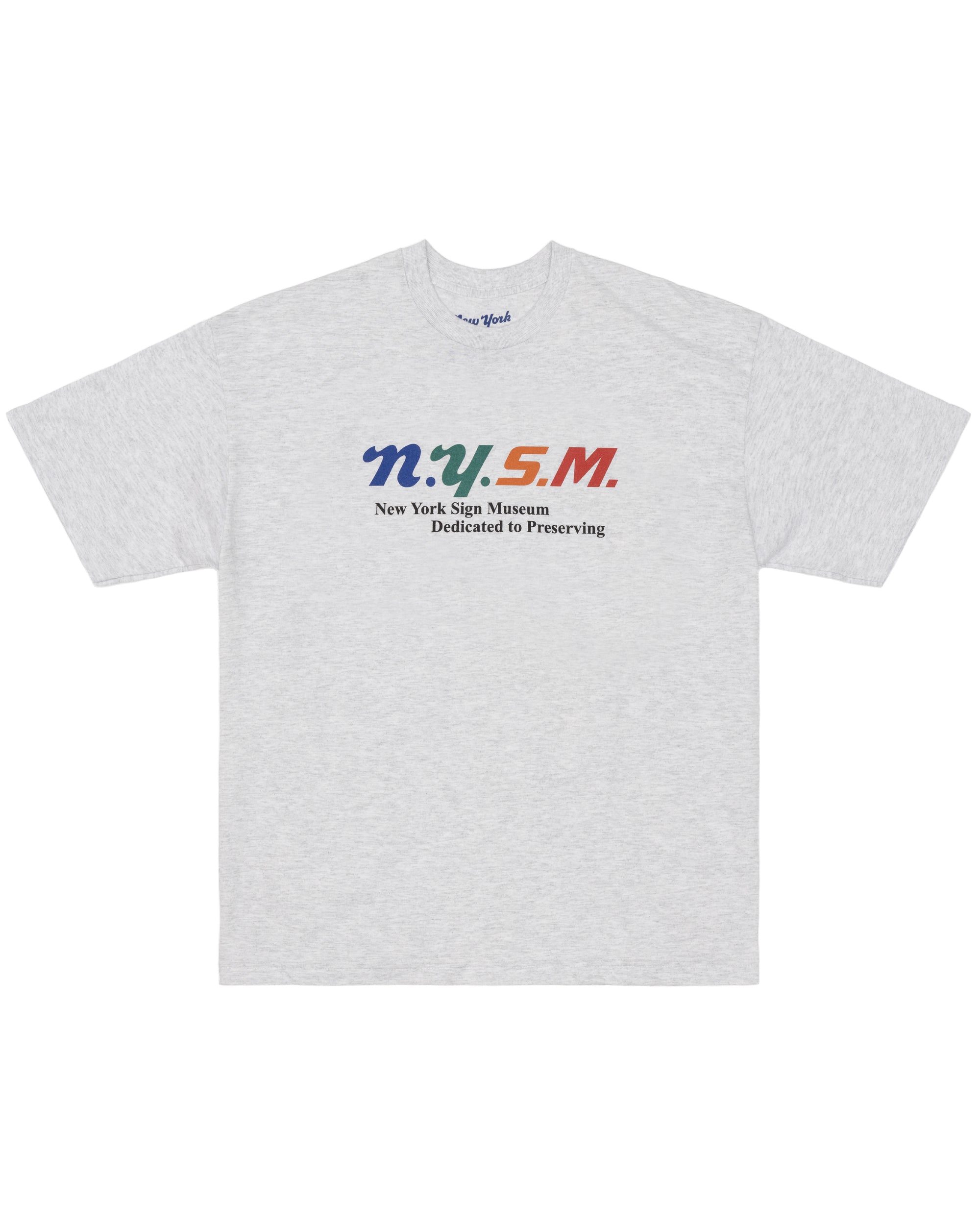 NYSM Logo Tee - Ash Grey