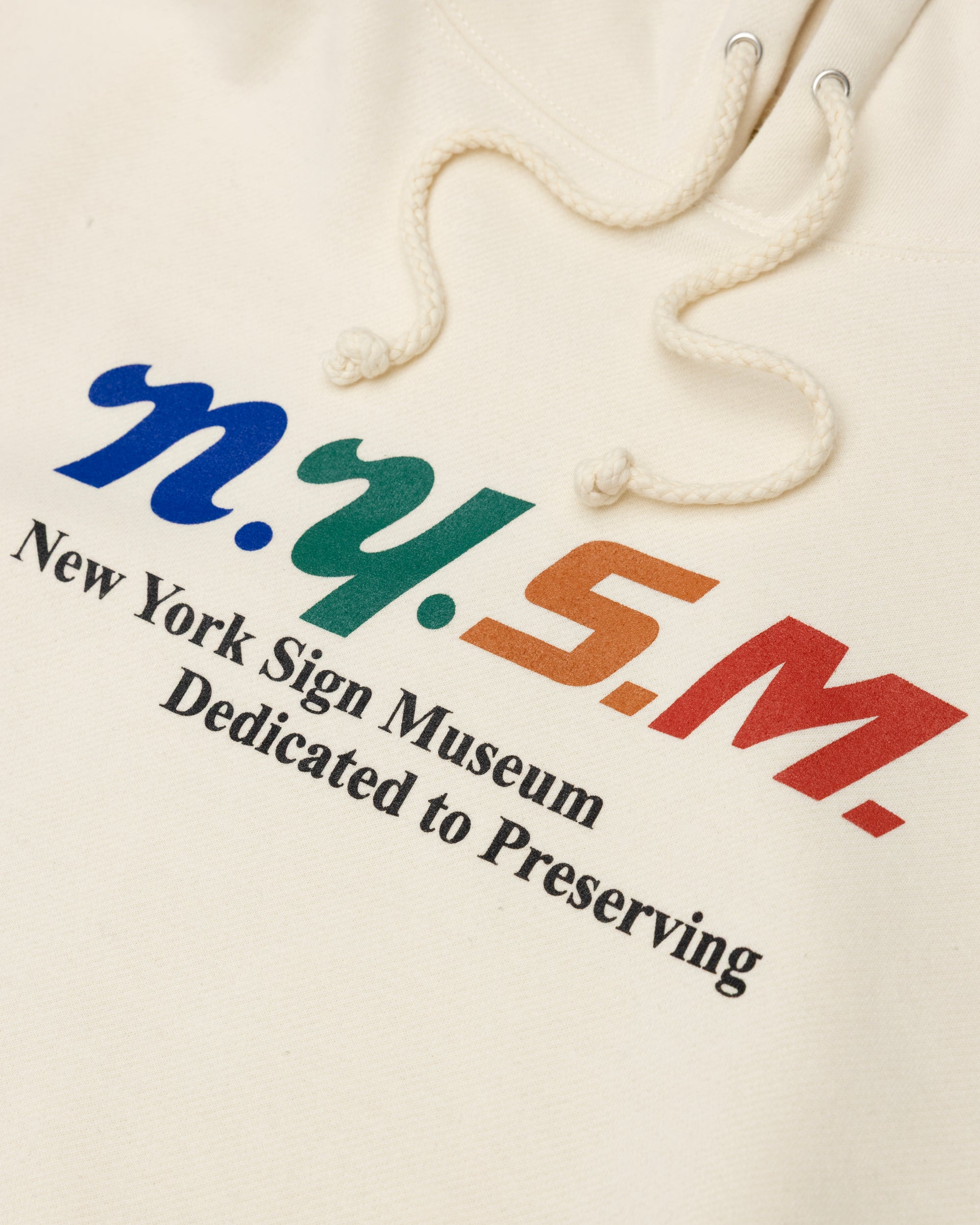 NYSM Logo Hooded Sweatshirt - Cream