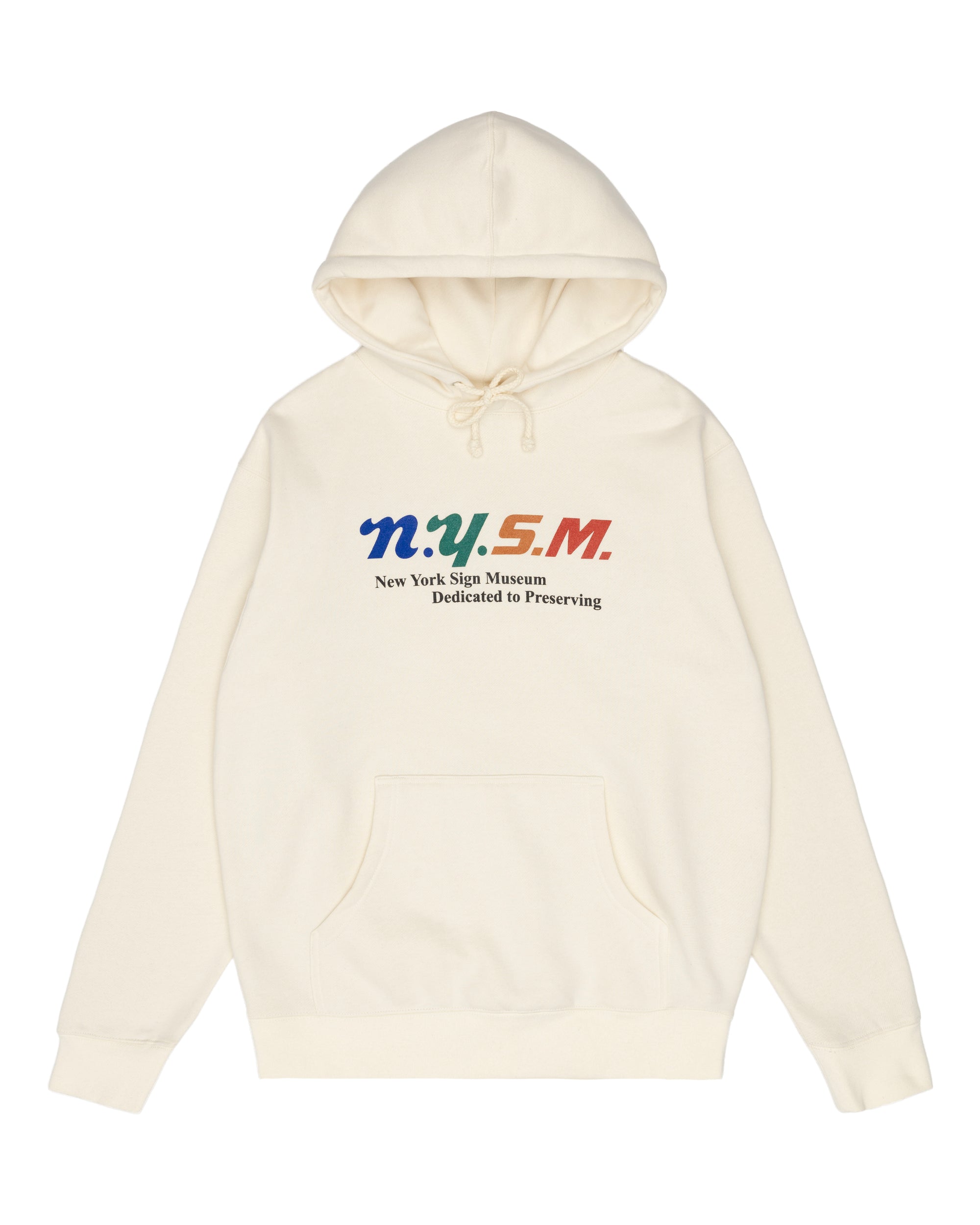 NYSM Logo Hooded Sweatshirt - Cream