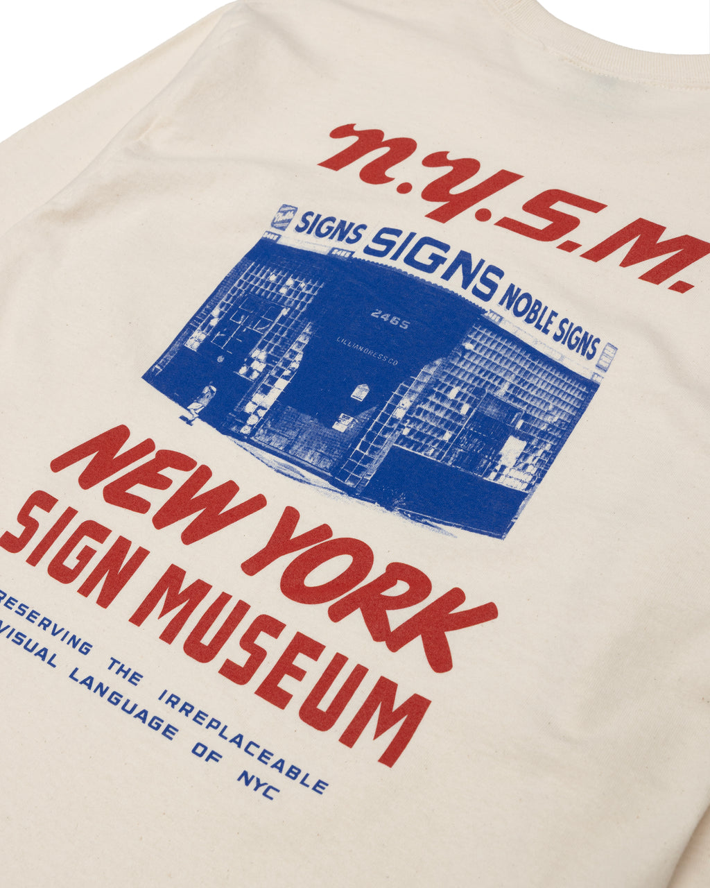 NYSM Building Long Sleeve Tee - Natural