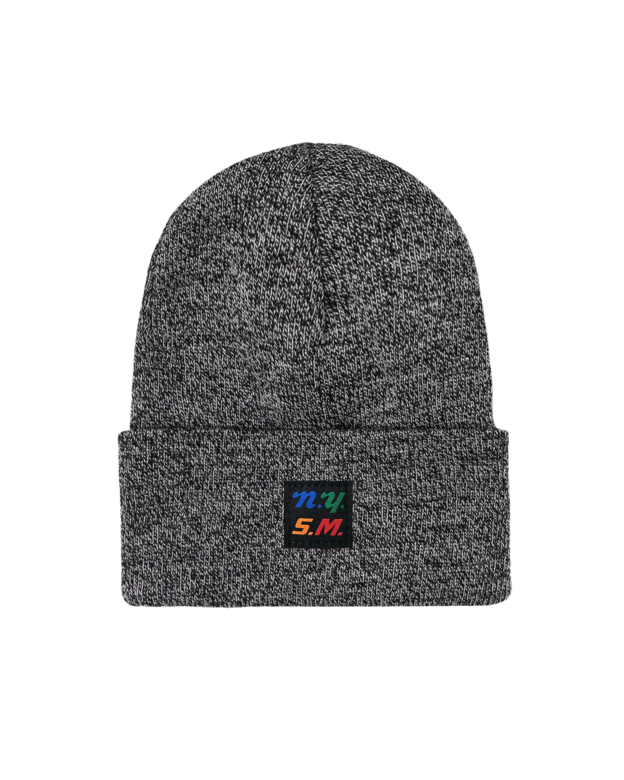 NYSM Label Beanie - Zebra Marle