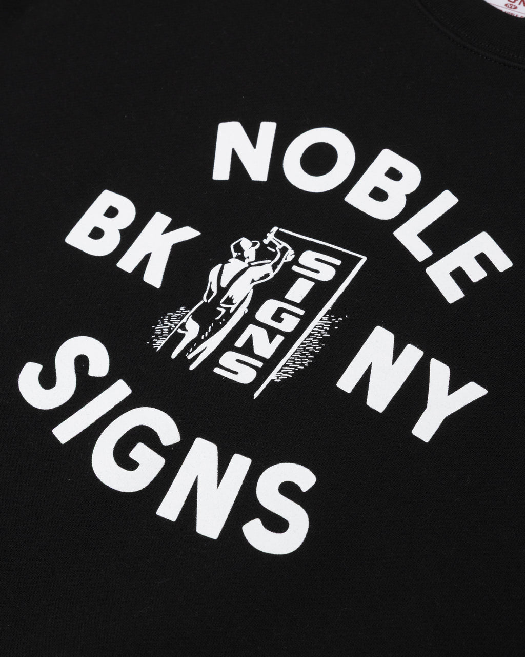 Noble Signman Crewneck Sweatshirt - Black