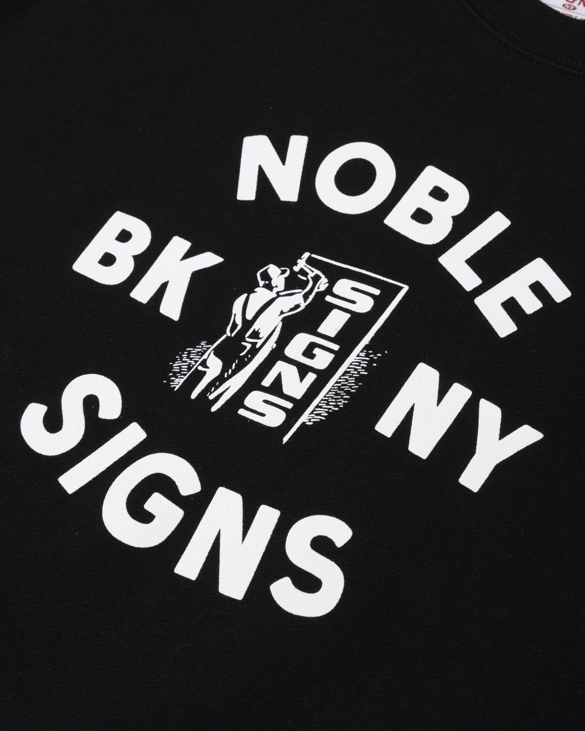 Noble Signman Crewneck Sweatshirt - Black