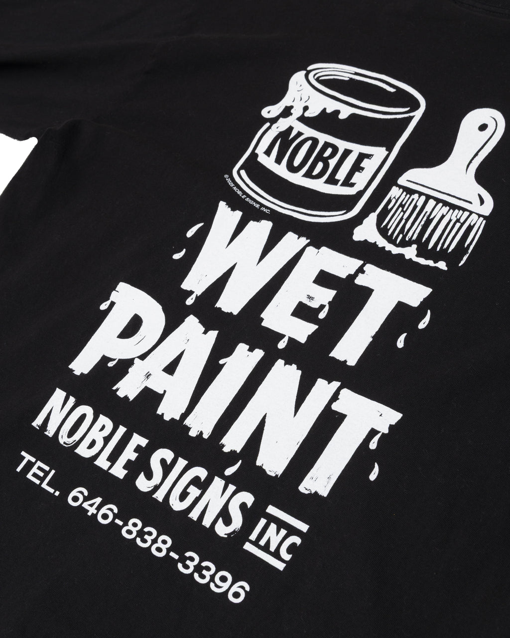 Wet Paint Long Sleeve Tee - Black