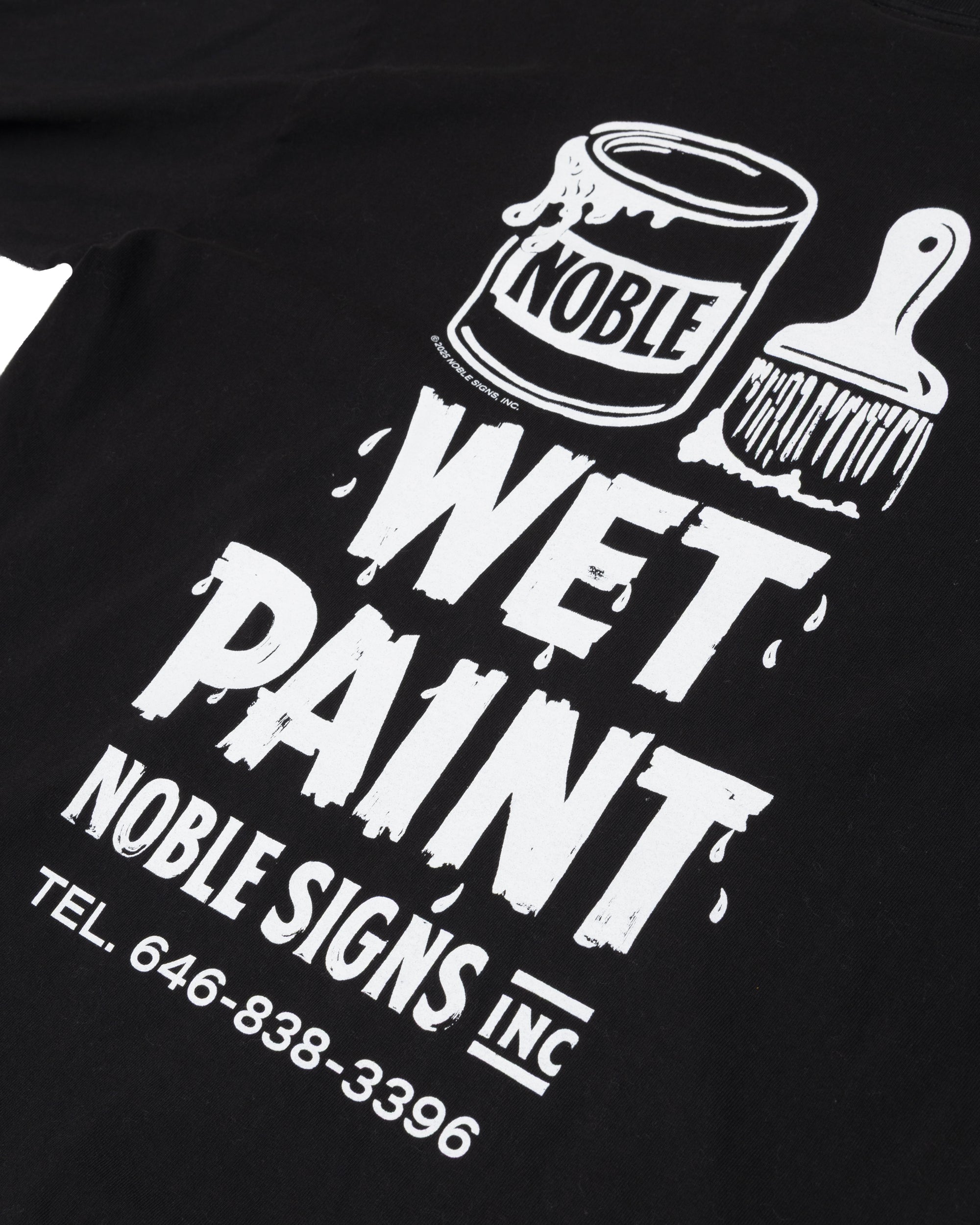Wet Paint Long Sleeve Tee - Black