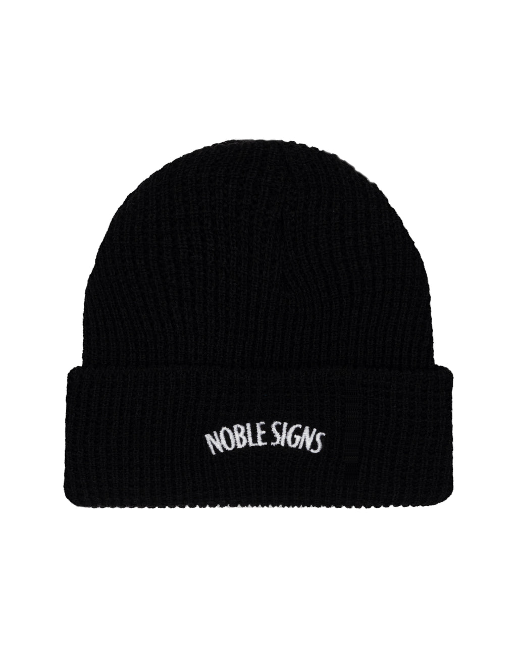 Noble Signs Waffle Knit Beanie - Black