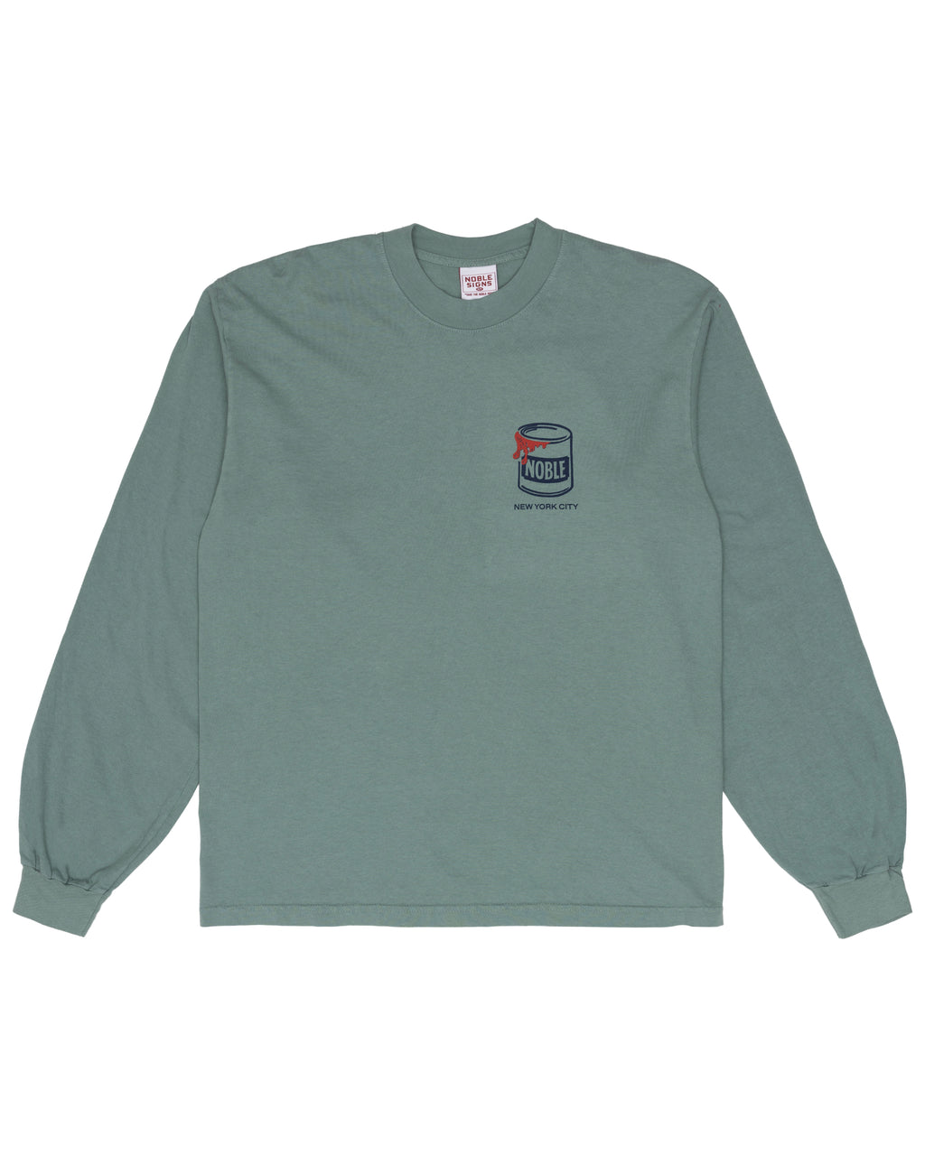 Wet Paint Long Sleeve Tee - Atlantic Green