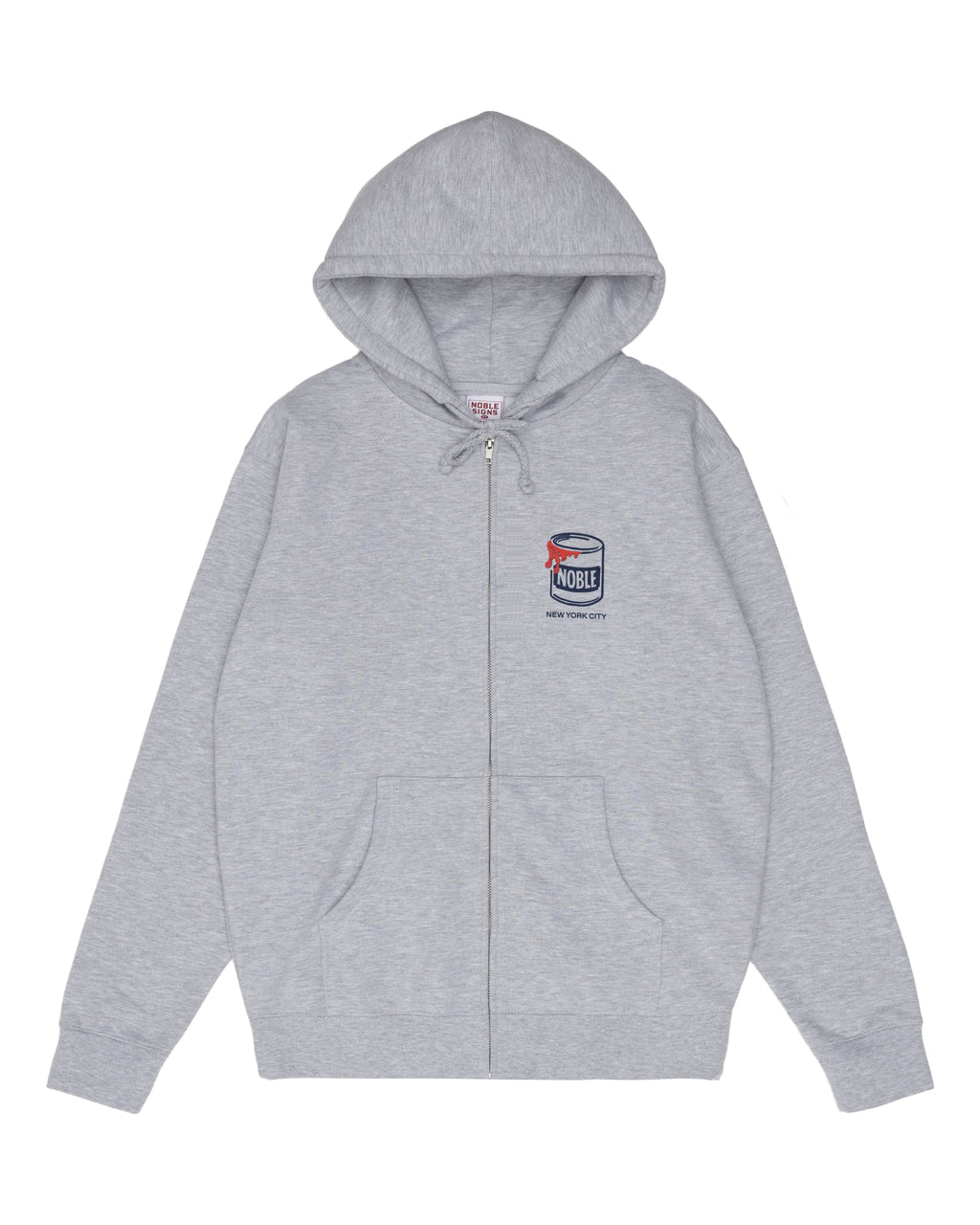 Wet Paint Zip-Up Hooded Sweatshirt - Gray Heather
