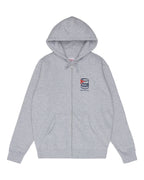 Wet Paint Zip-Up Hooded Sweatshirt - Gray Heather