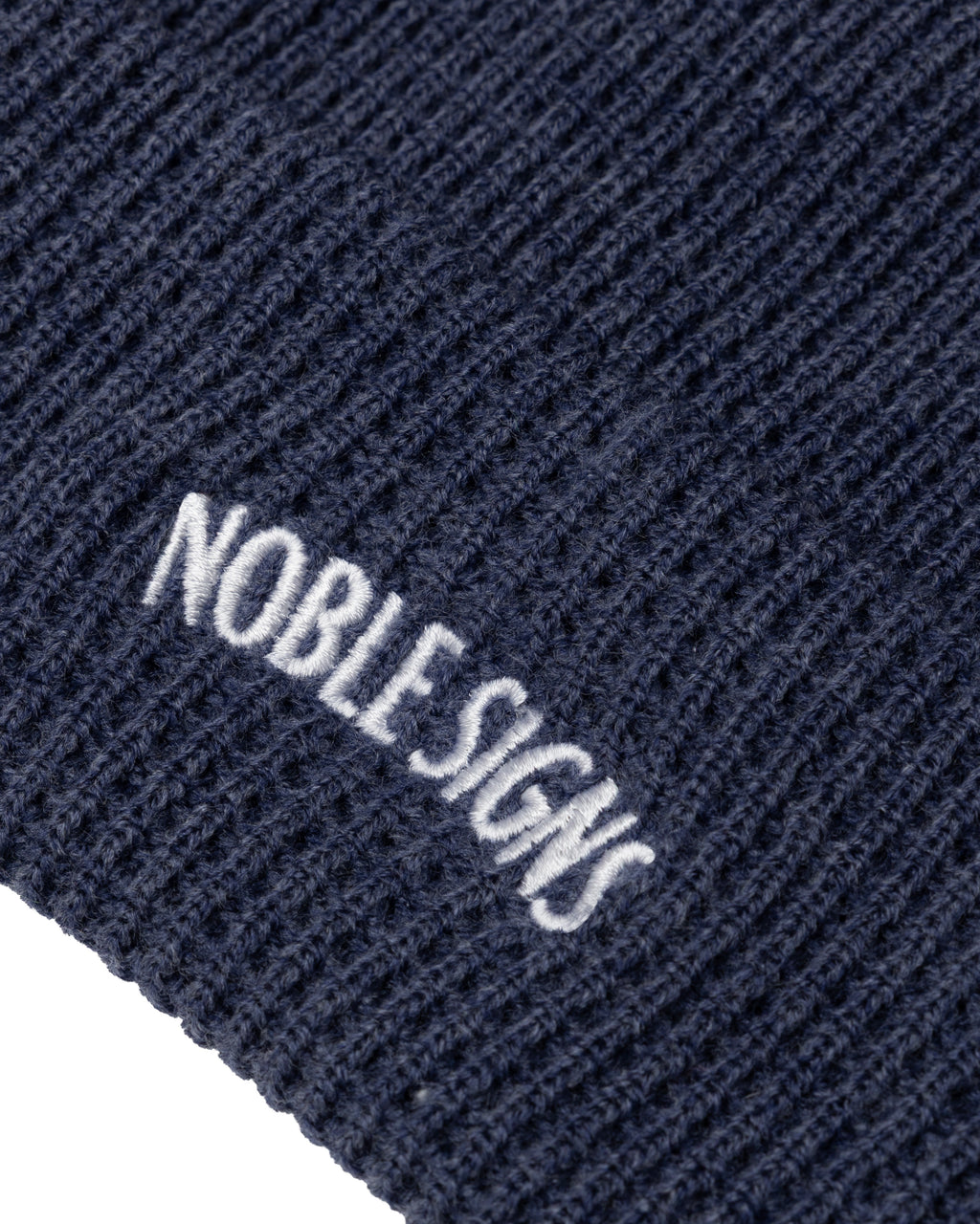 Noble Signs Waffle Knit Beanie - Denim Heather