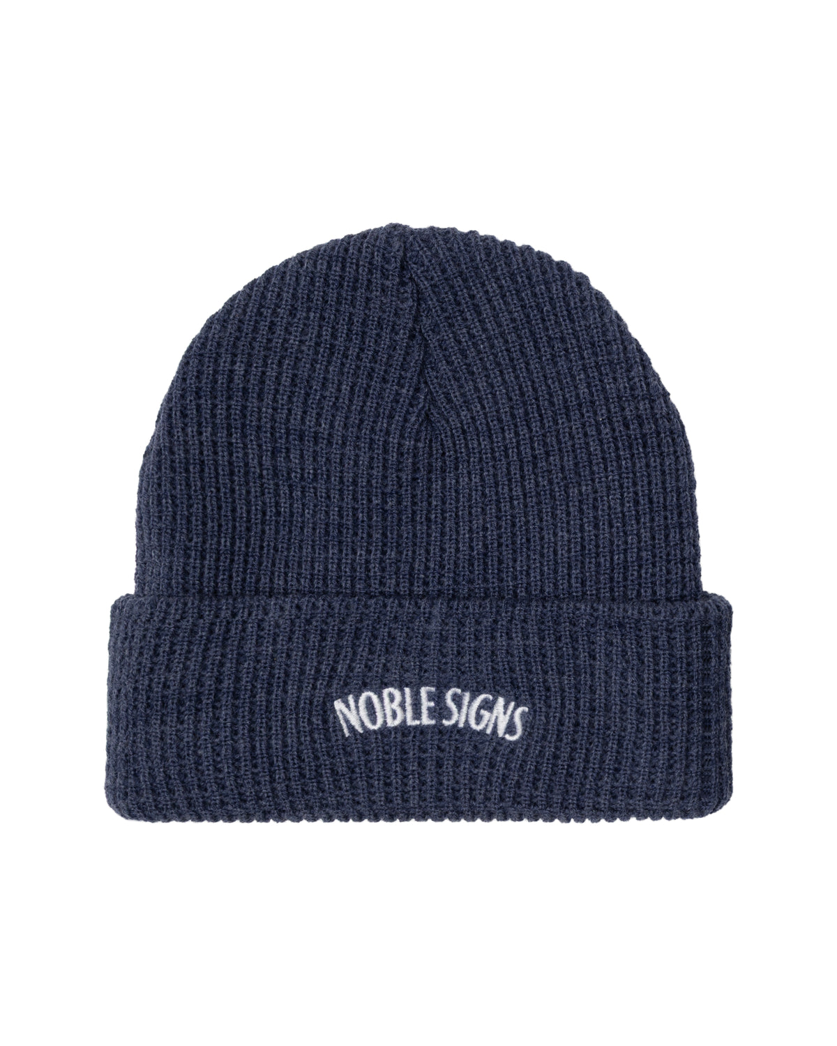 Noble Signs Waffle Knit Beanie - Denim Heather