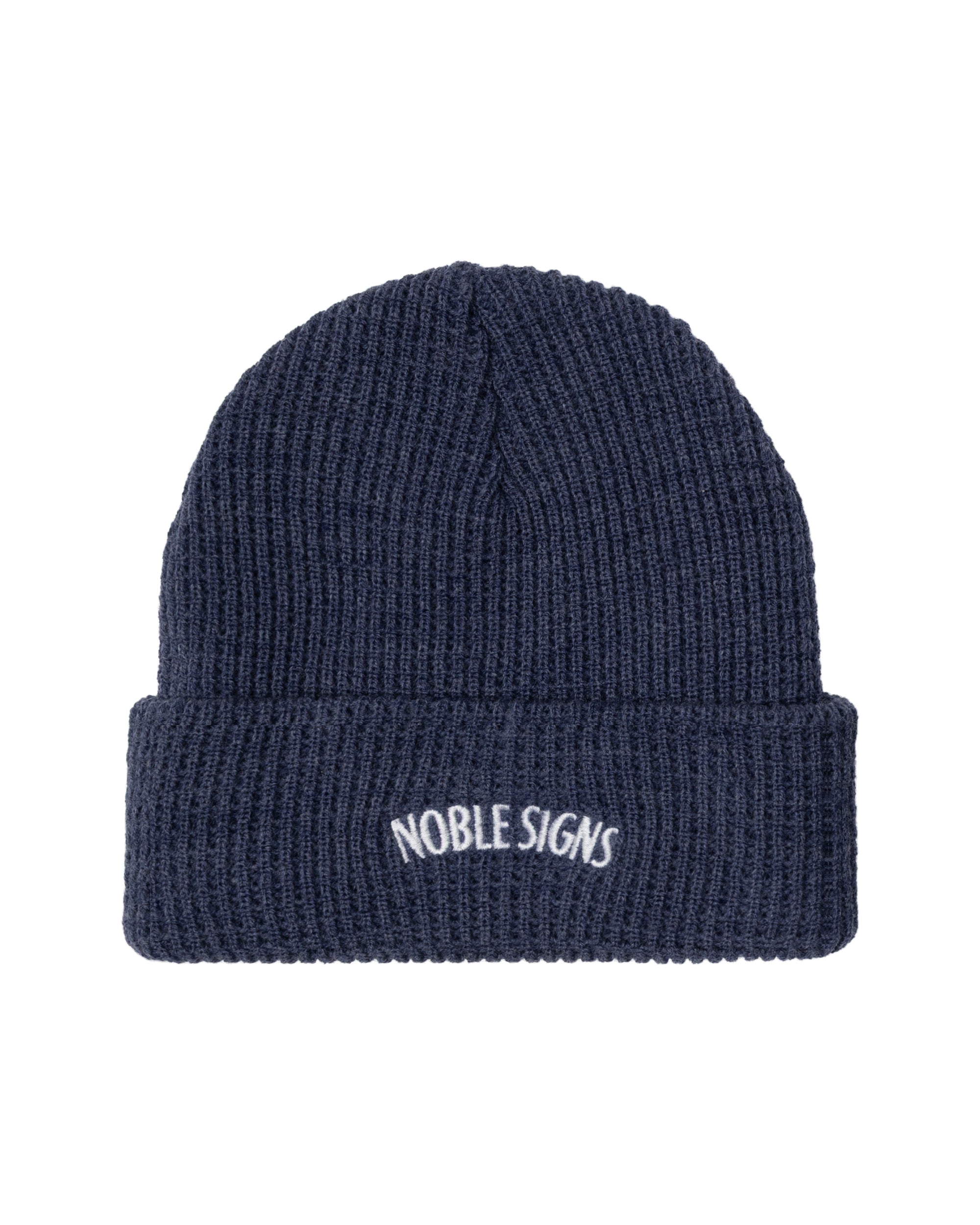 Noble Signs Waffle Knit Beanie - Denim Heather