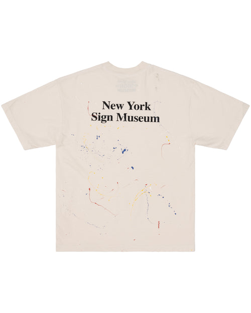 NYSM Splatter Tee - Beige