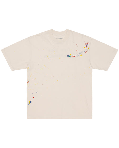 NYSM Splatter Tee - Beige
