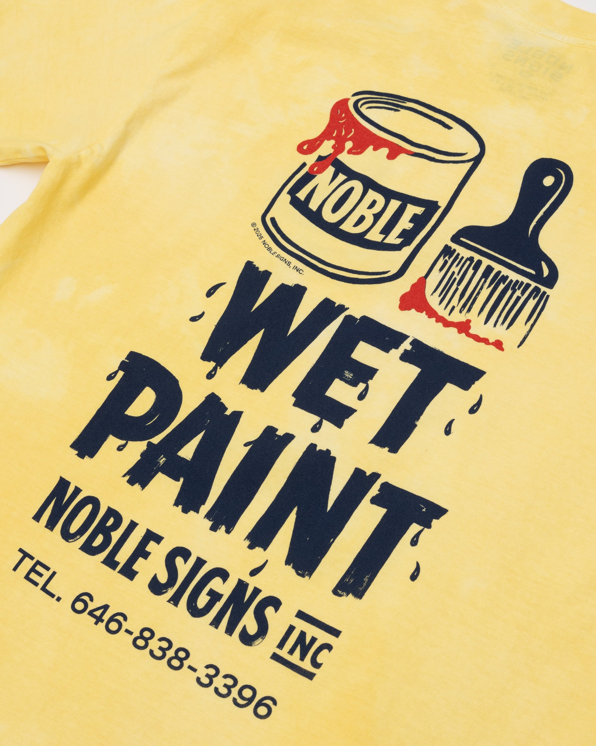 Wet Paint Tee - Yellow Dyed